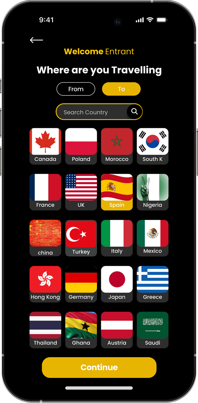 Country Selection