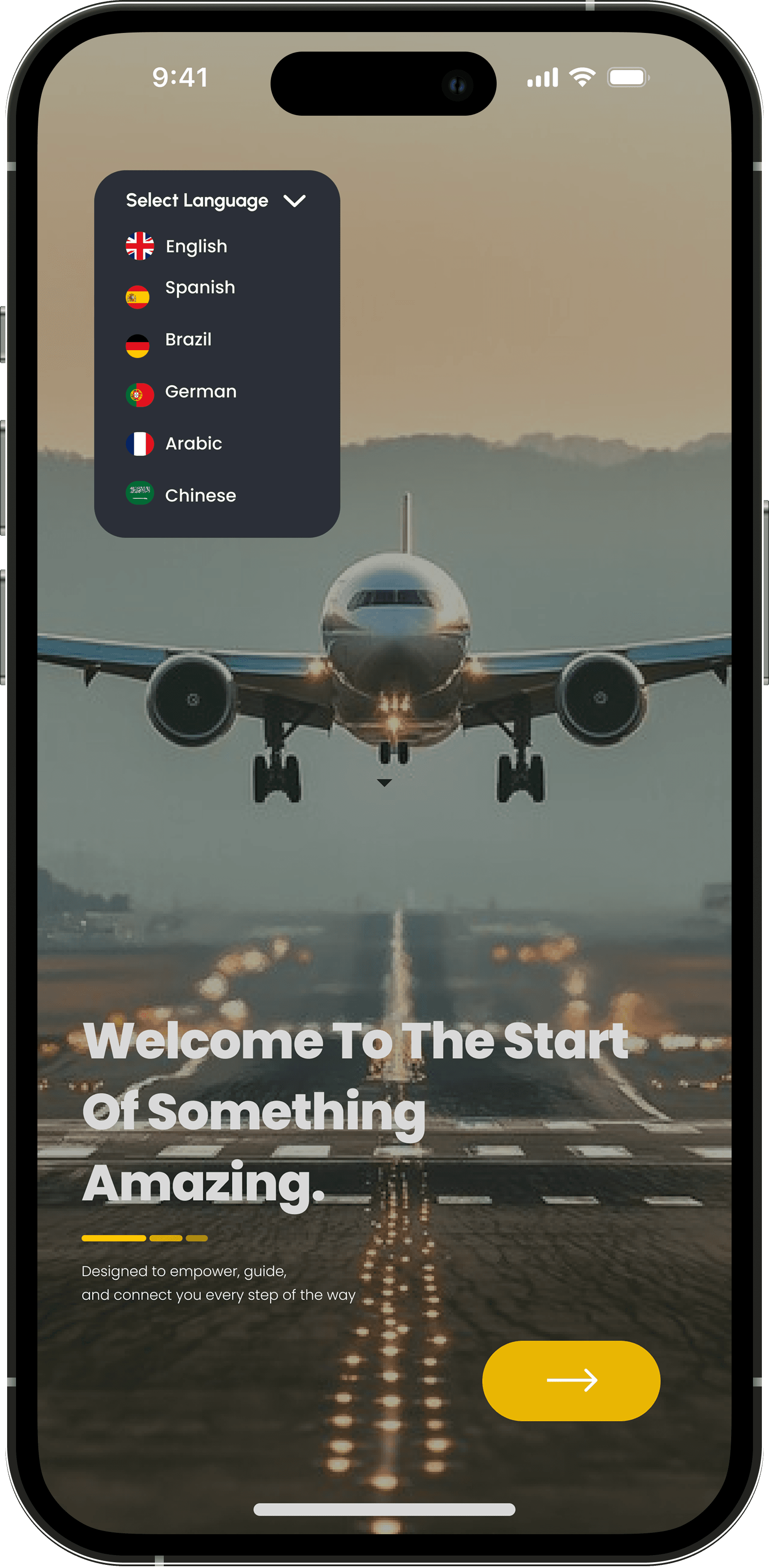 Onboarding step 1